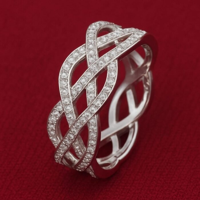 Cross wave link ring - Image 1